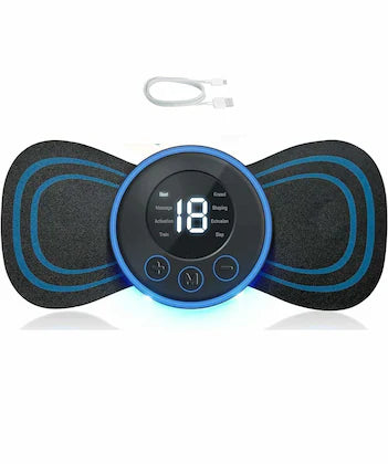 Wireless EMS Mini Body Massager – Portable Butterfly Massager for Blood Circulation & Pain Relief