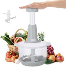 1.5L Push Chopper | Hand Press Manual Push Chopper For Kitchen Use | Food Chopper Multipurpose
